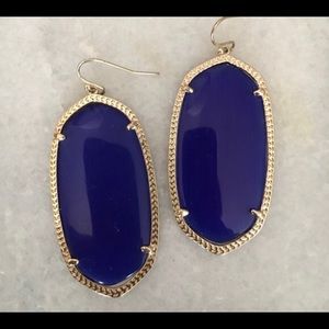 Kendra Scott Danielle earnings in Navy. Never worn
